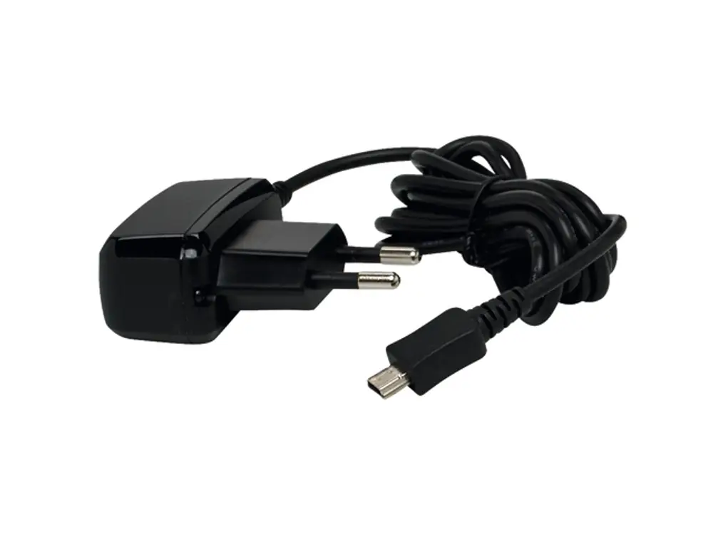 USB-Netzteil von TECE mit einem Stecker und einem Kabel, das mit einer Micro-USB-Buchse endet. Das Kabel ist aufgerollt und wurde für die Verbindung mit Geräten konzipiert.